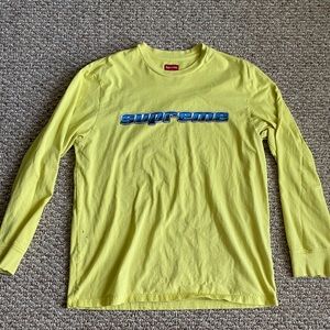 Supreme long sleeve chromo logo shirt